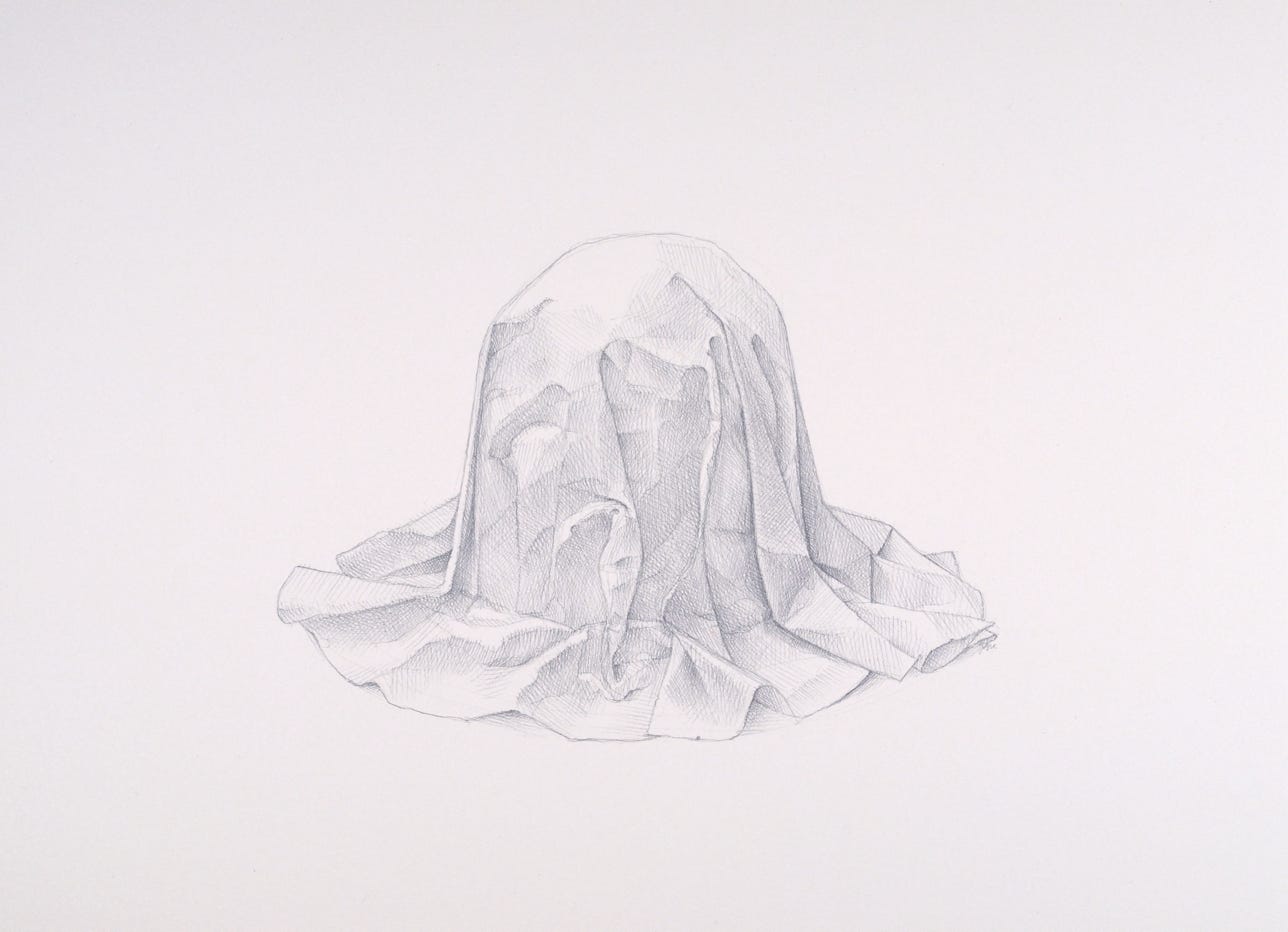 silverpoint, metalpoint, drawing, still life, Tom Mazzullo